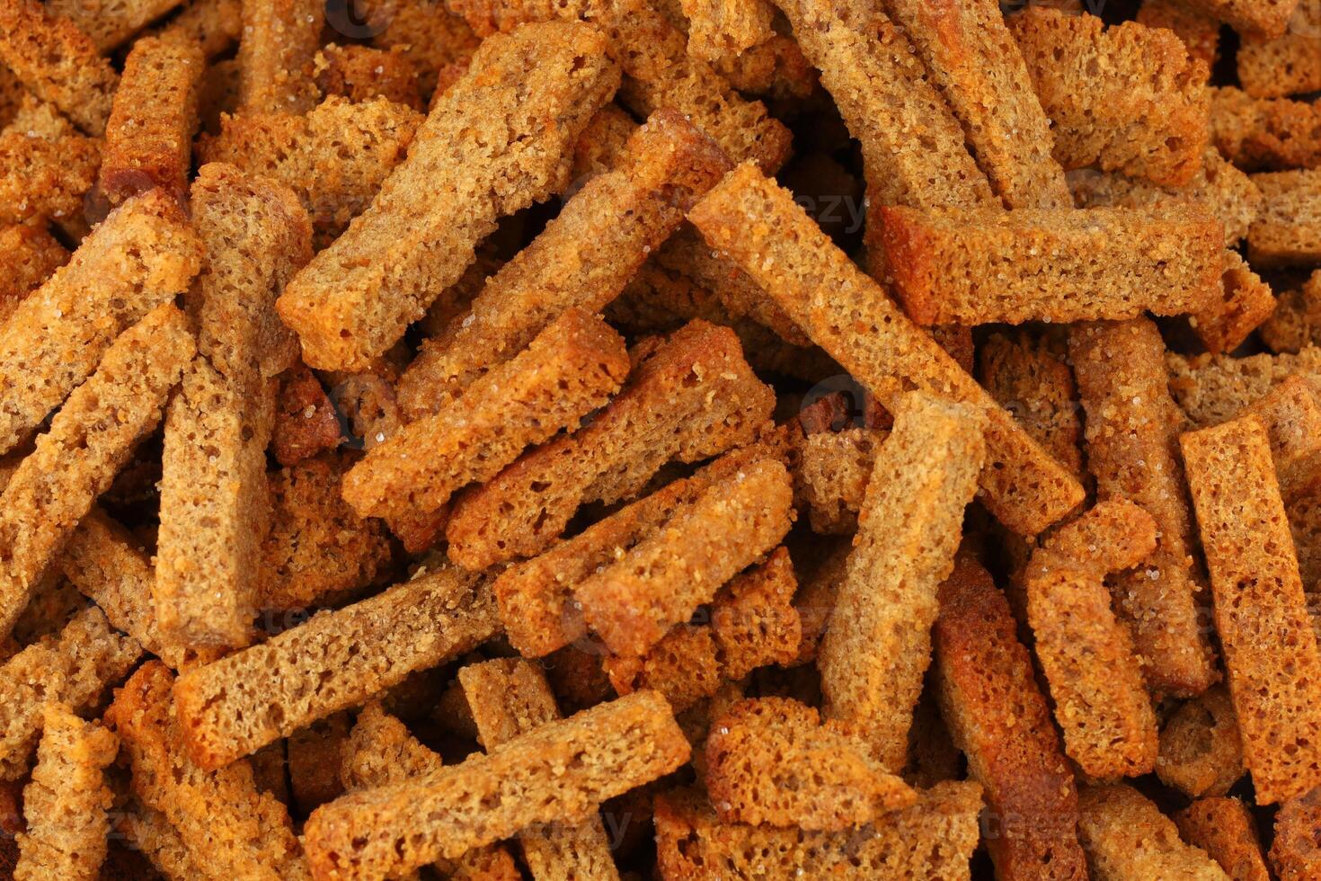 Rye crackers. Snacks rye crackers in a strip. photo