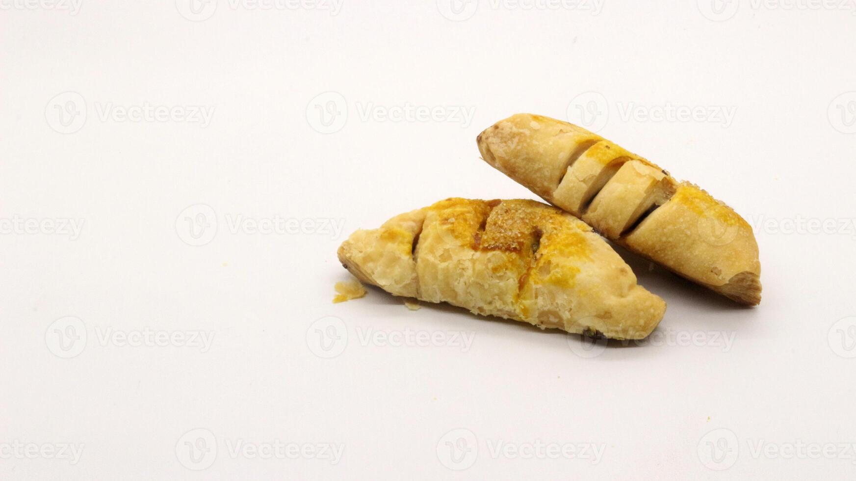 Chocolate pastry cake with a triangular shape photo