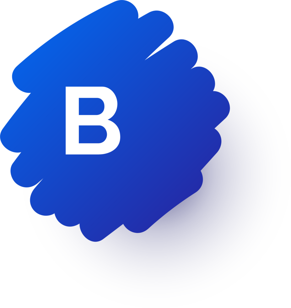 Behance logo blue doodle icon png