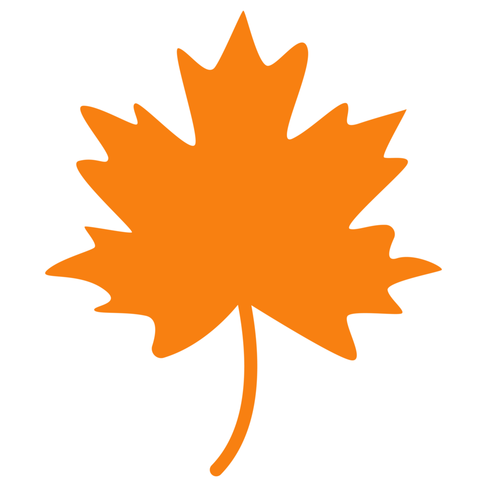 Fall leaf clipart autumn leaf for diary,goodnotes and Halloween png