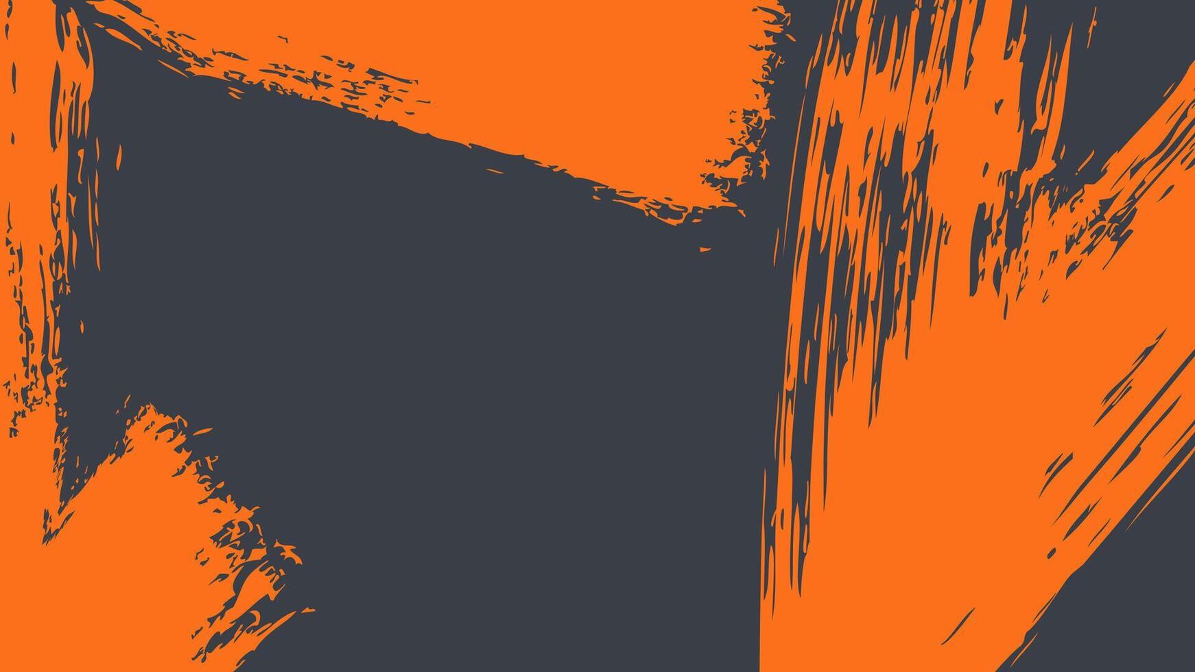 Dark Grunge Background with Bright Brush Stroke vector