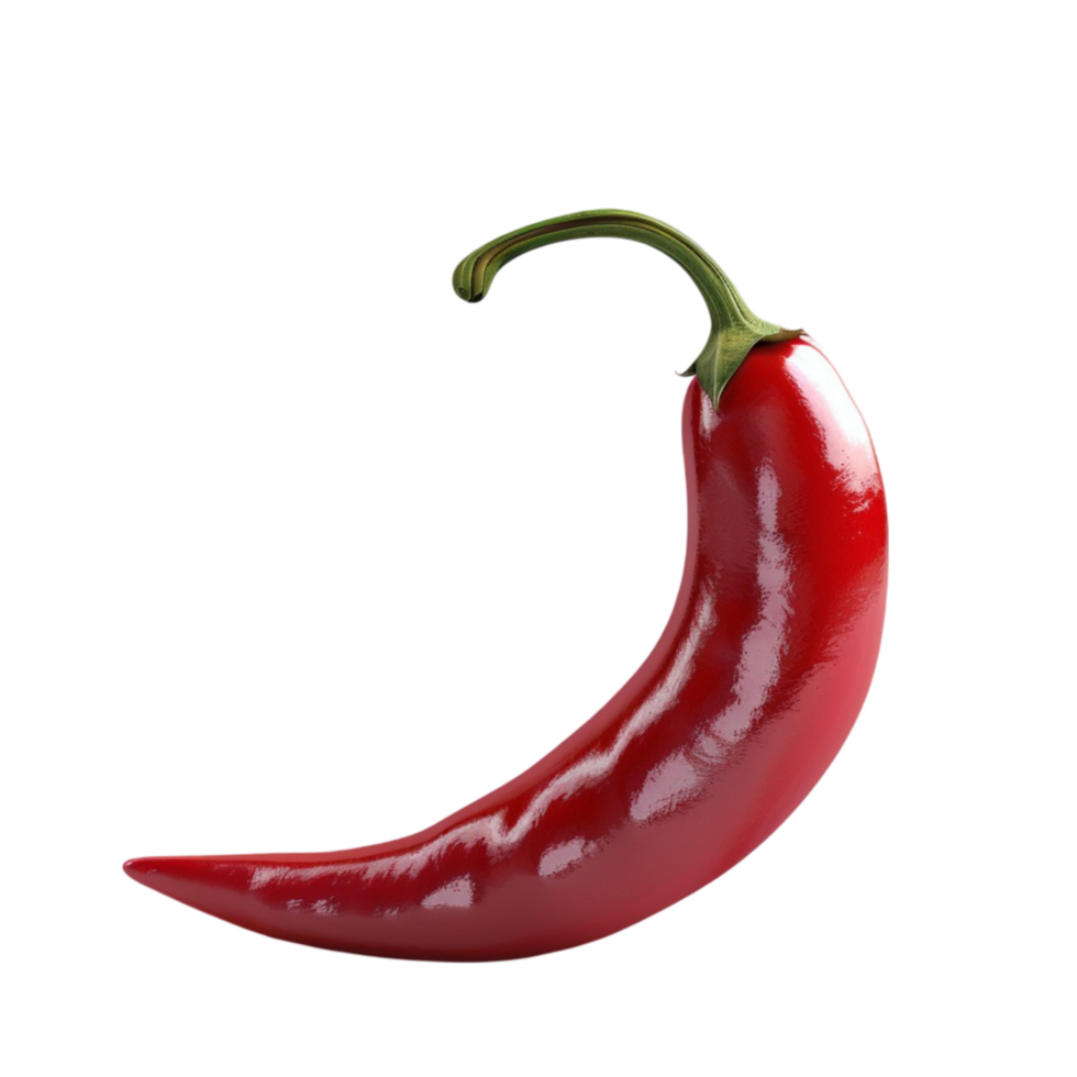 A Red Chili Pepper On A Transparent Background. png