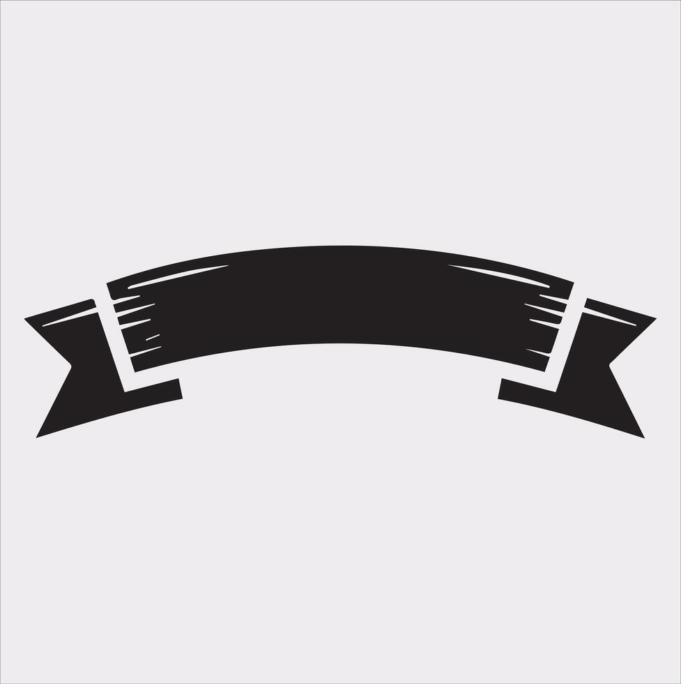 label ribbon icon silhouette on white background vector