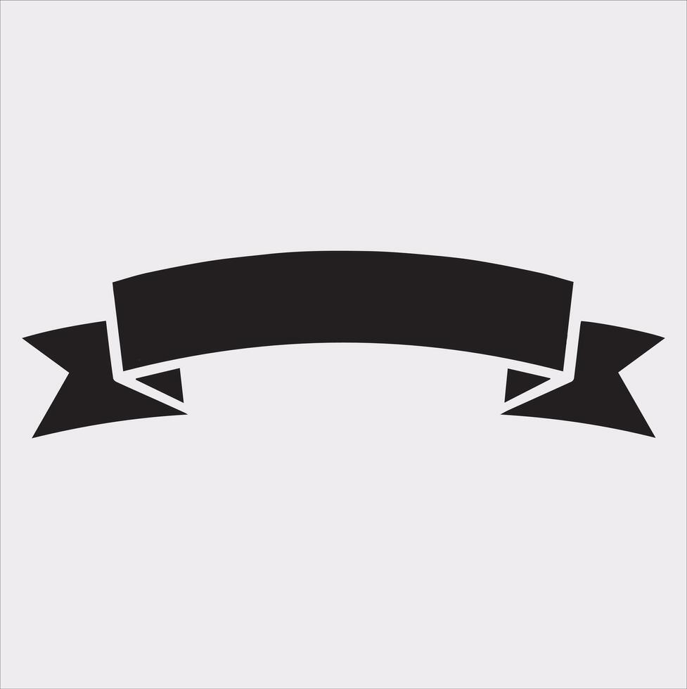 label ribbon icon silhouette on white background vector
