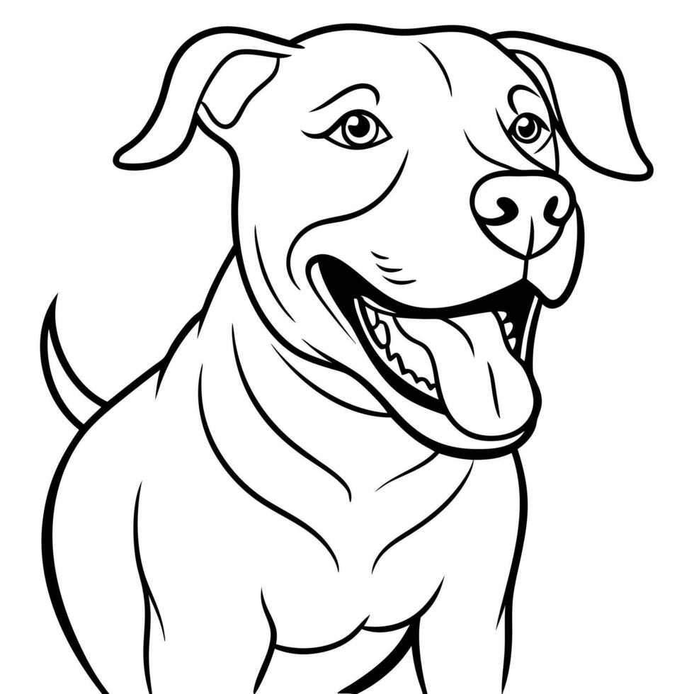 Fila Brasileiro dog laughs icon vector