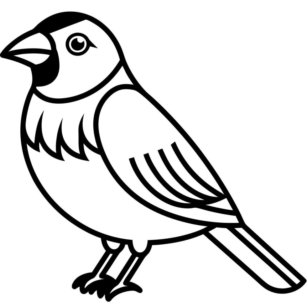 Finch bird cries icon vector