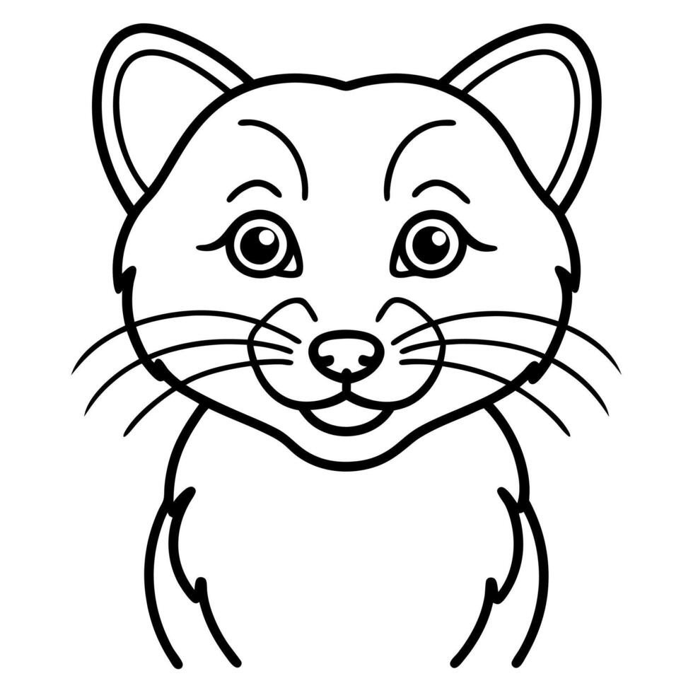Fisher Cat stands icon vector