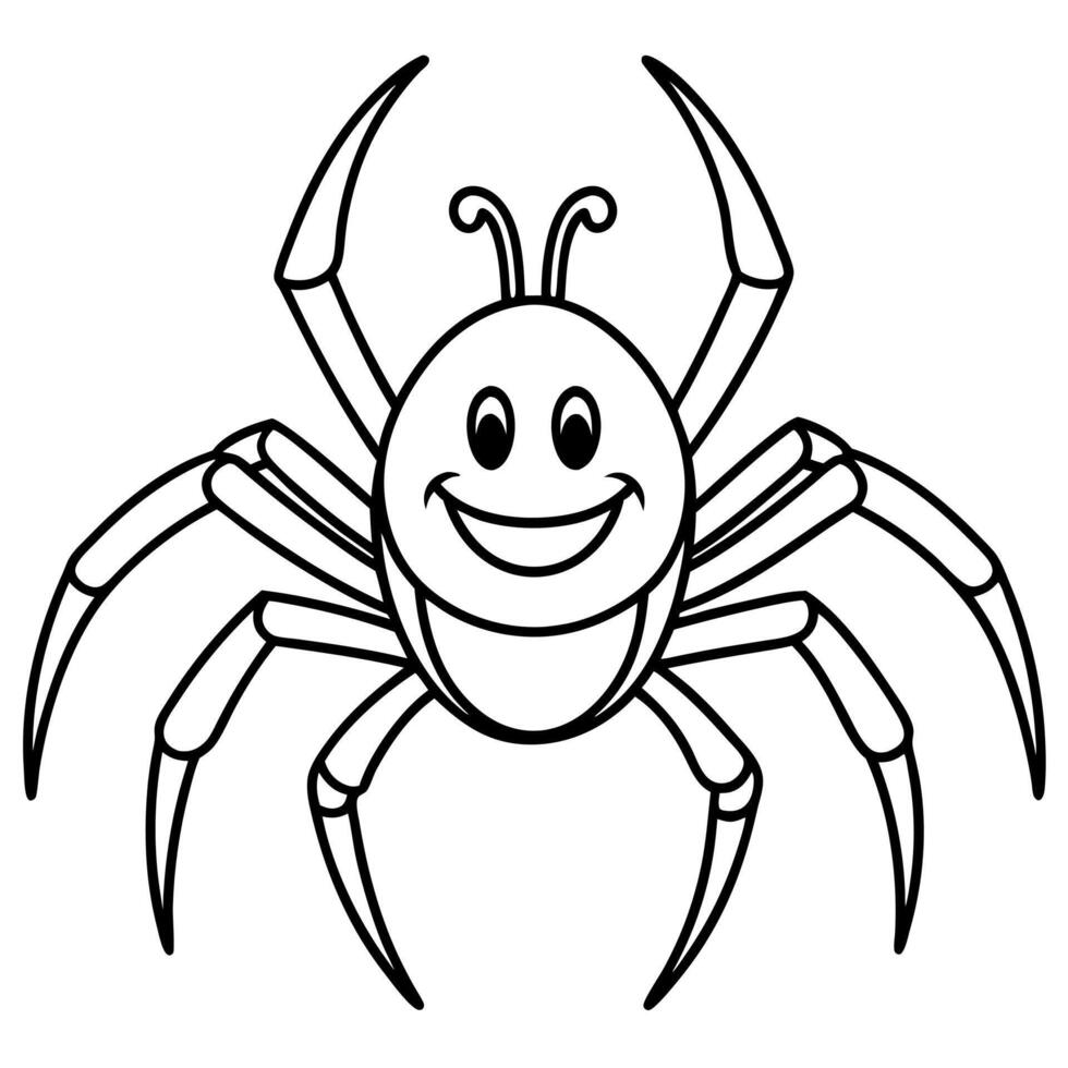 Fishing Spider smiles icon vector