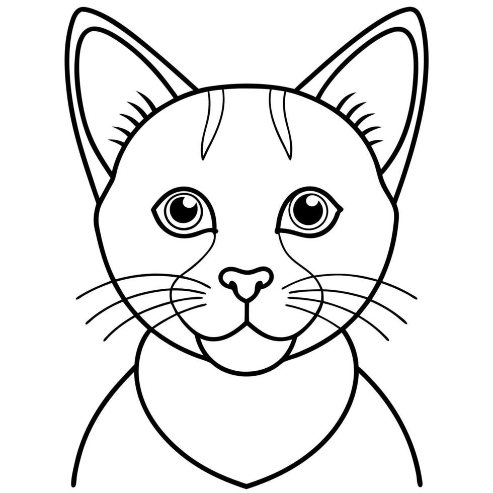 Flat-Headed Cat knocks icon vector