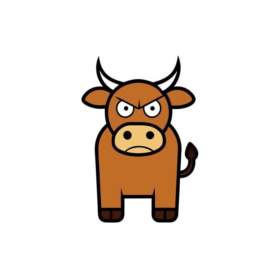 Fleckvieh Cattle cow sits icon vector