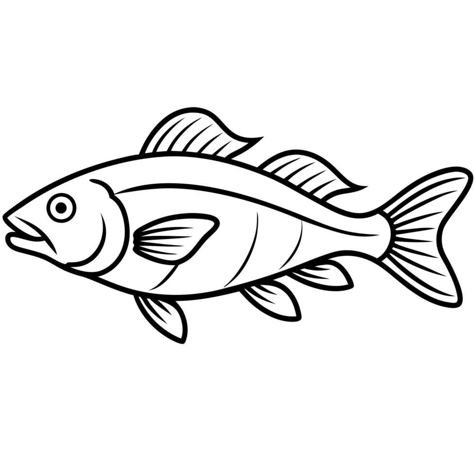 Florida Gar fish reading icon vector