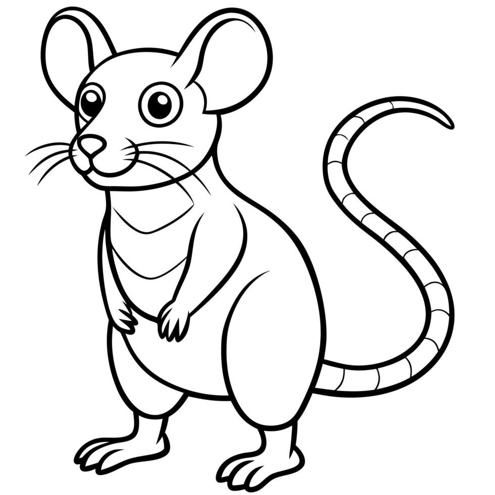 Florida Mouse swims icon vector