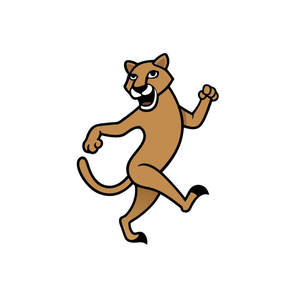 Florida Panther dancing icon vector