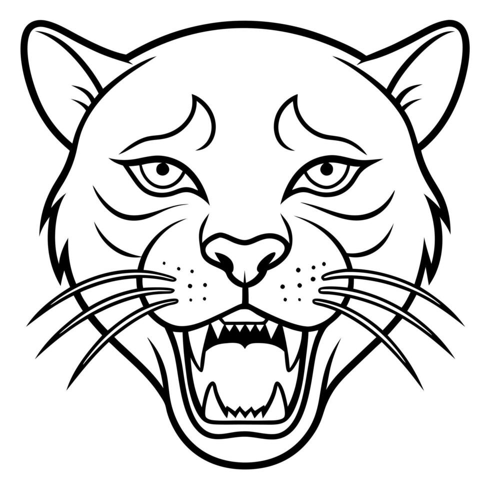 Florida Panther learns icon vector