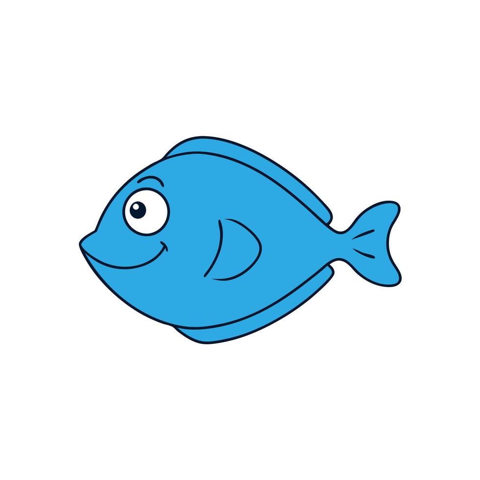 Flounder Fish looks icon vector