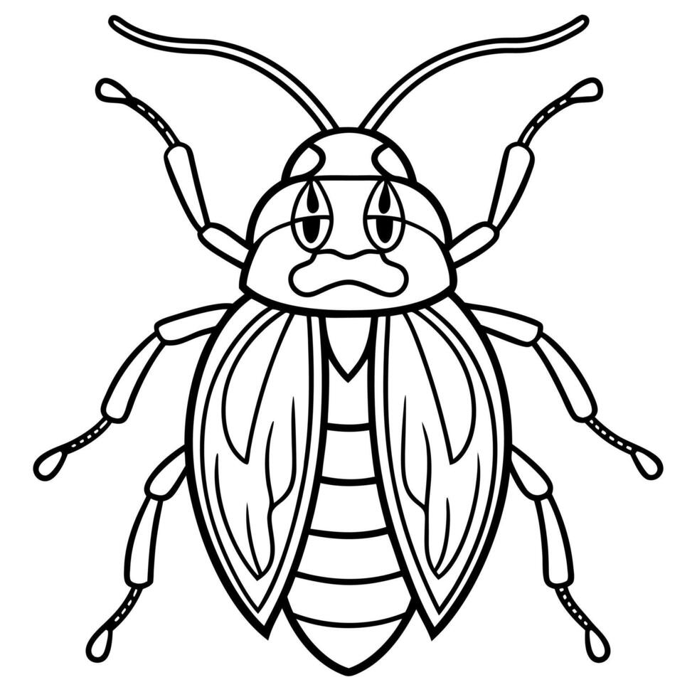 Flour Beetle bug cries icon vector