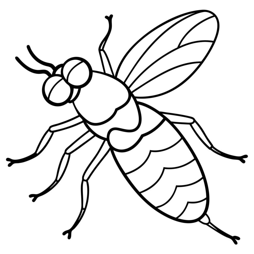 Fly bug walks icon vector