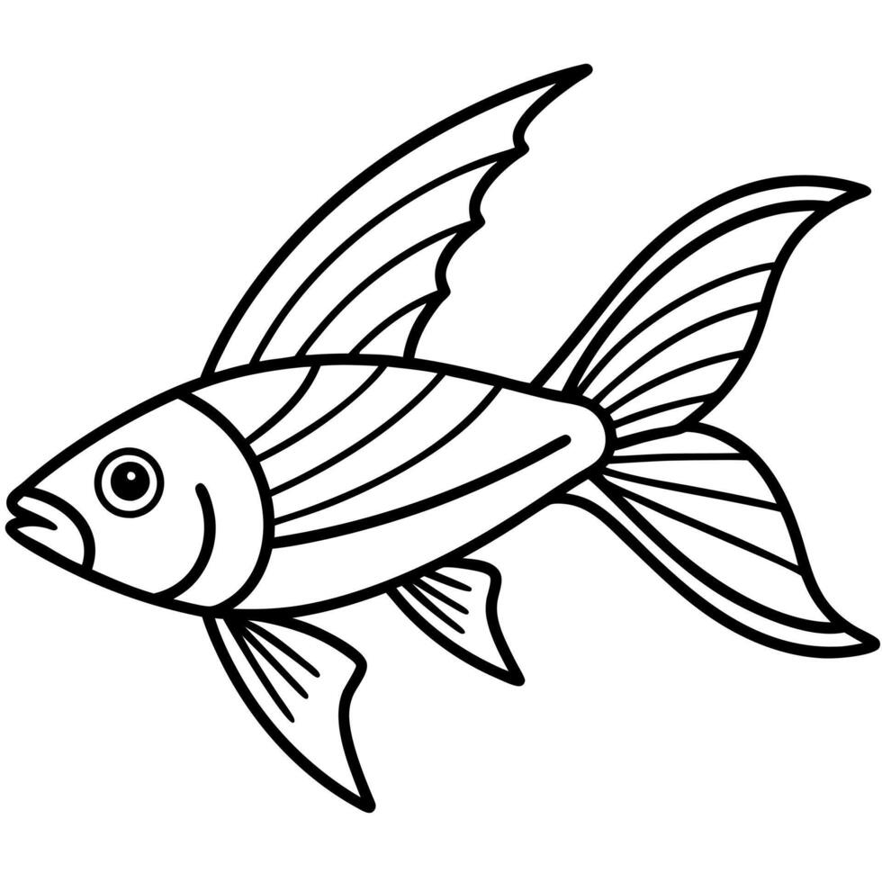 Flying Fish stands icon vector