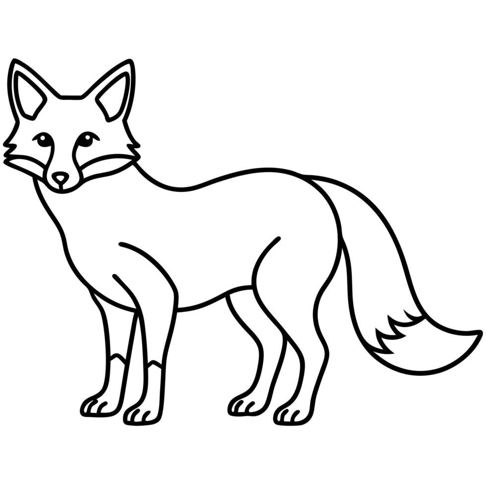 Fox stands icon vector