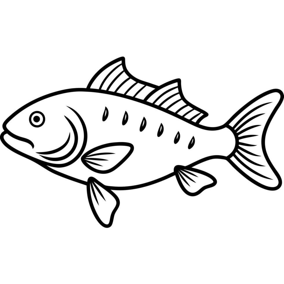 Freshwater Sunfish fish runs icon vector