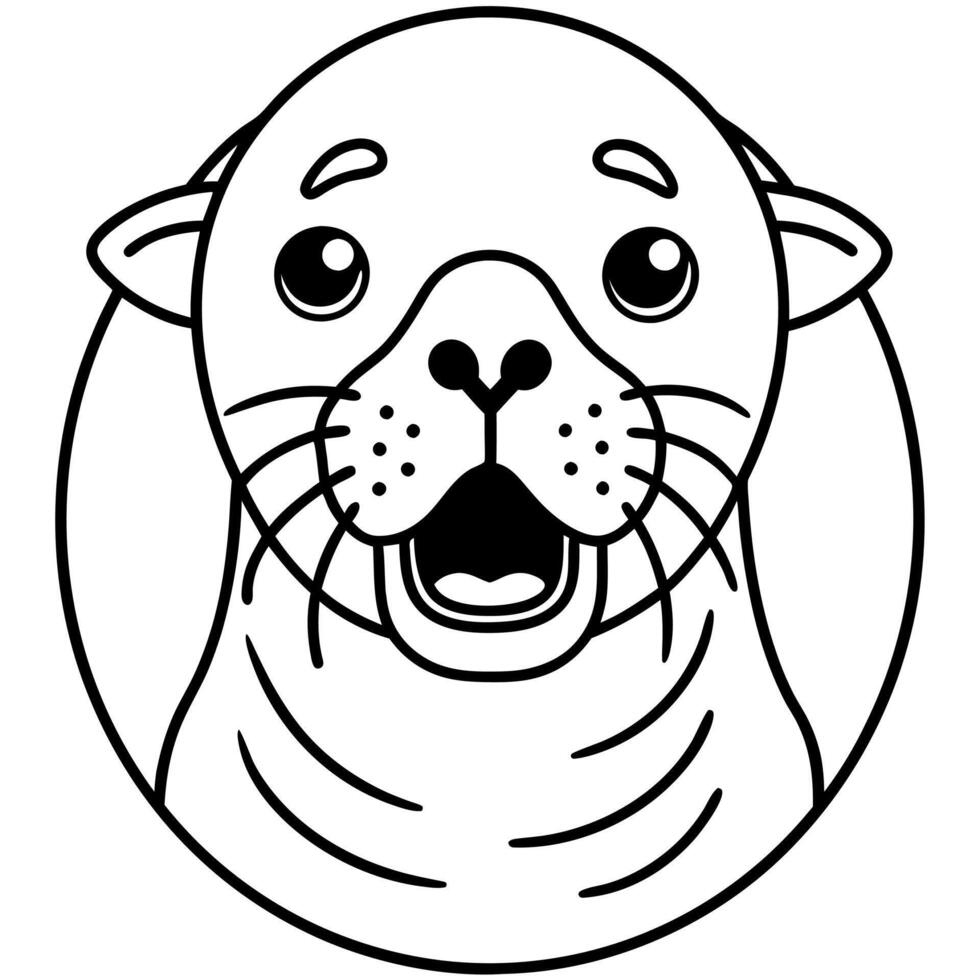 Galapagos Fur Seal goes icon vector