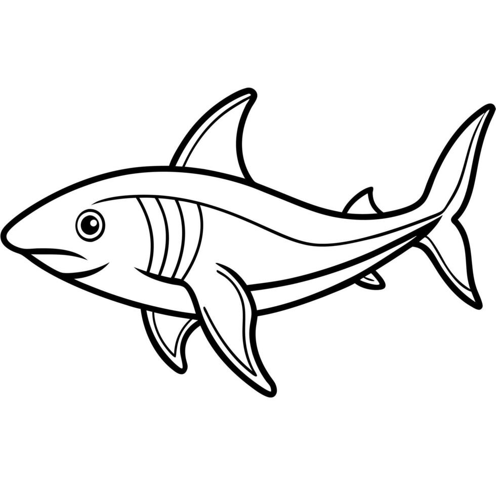 Galapagos Killer Whale fish swims icon vector