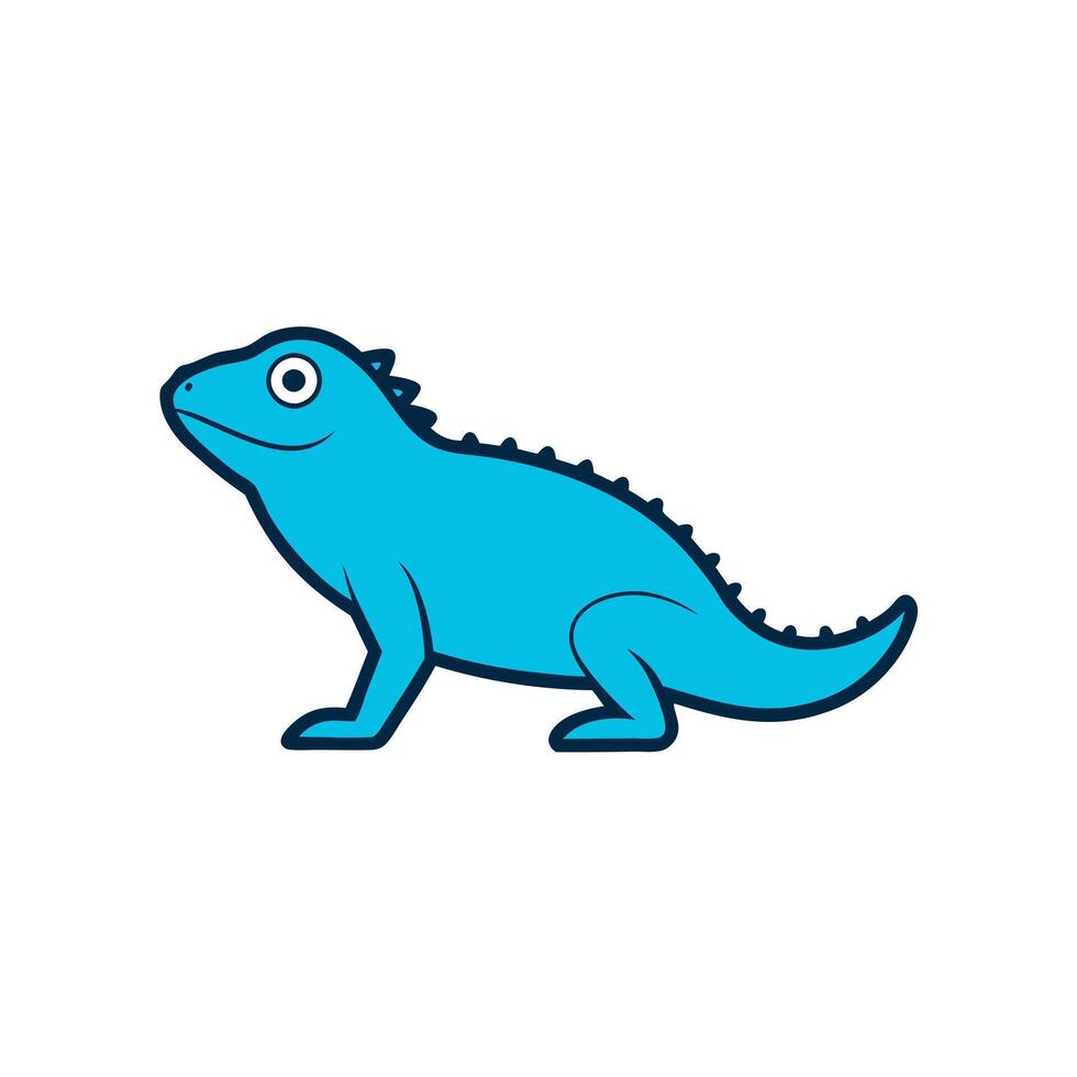 Galapagos Marine Iguana goes icon vector