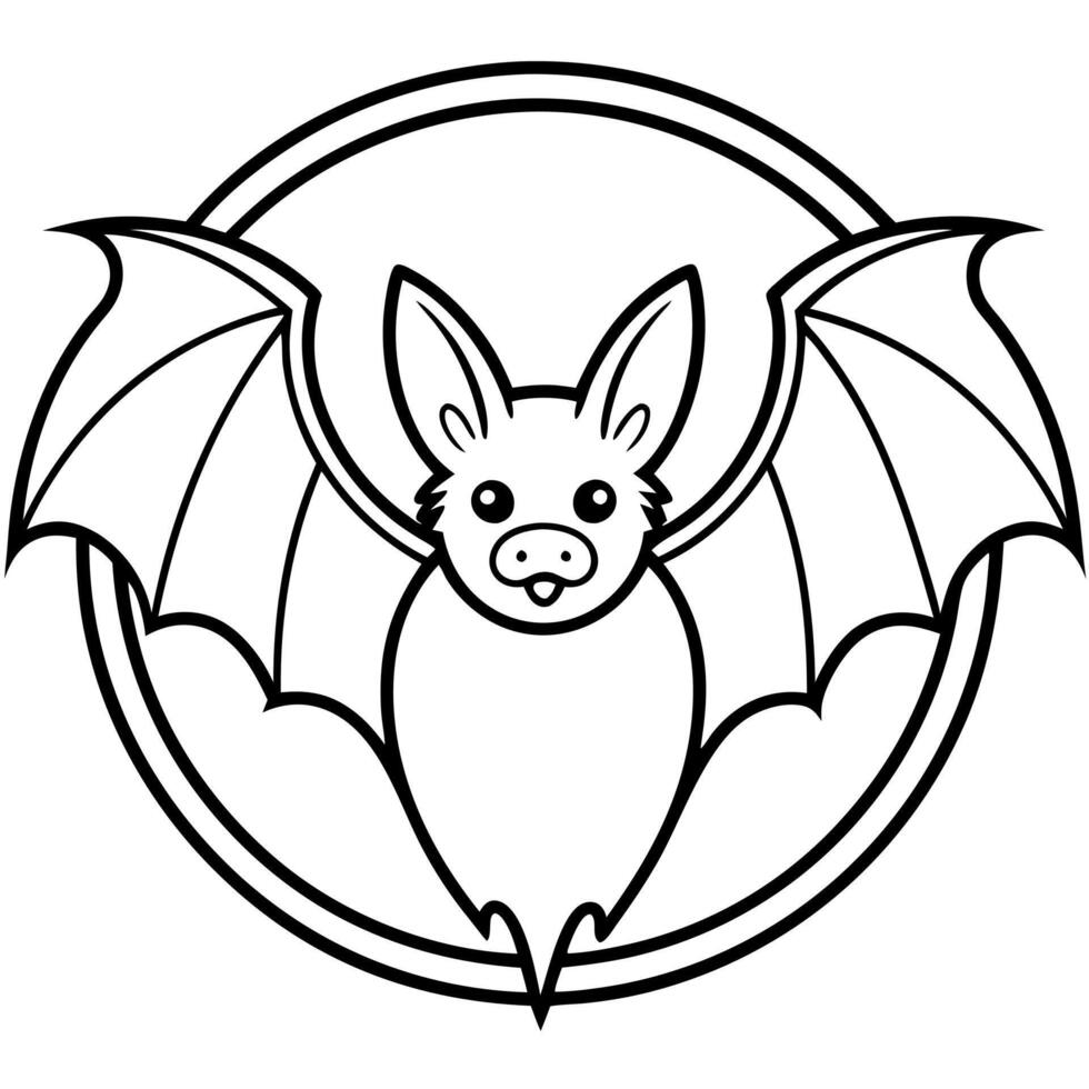 Galapagos Red Bat lies icon vector
