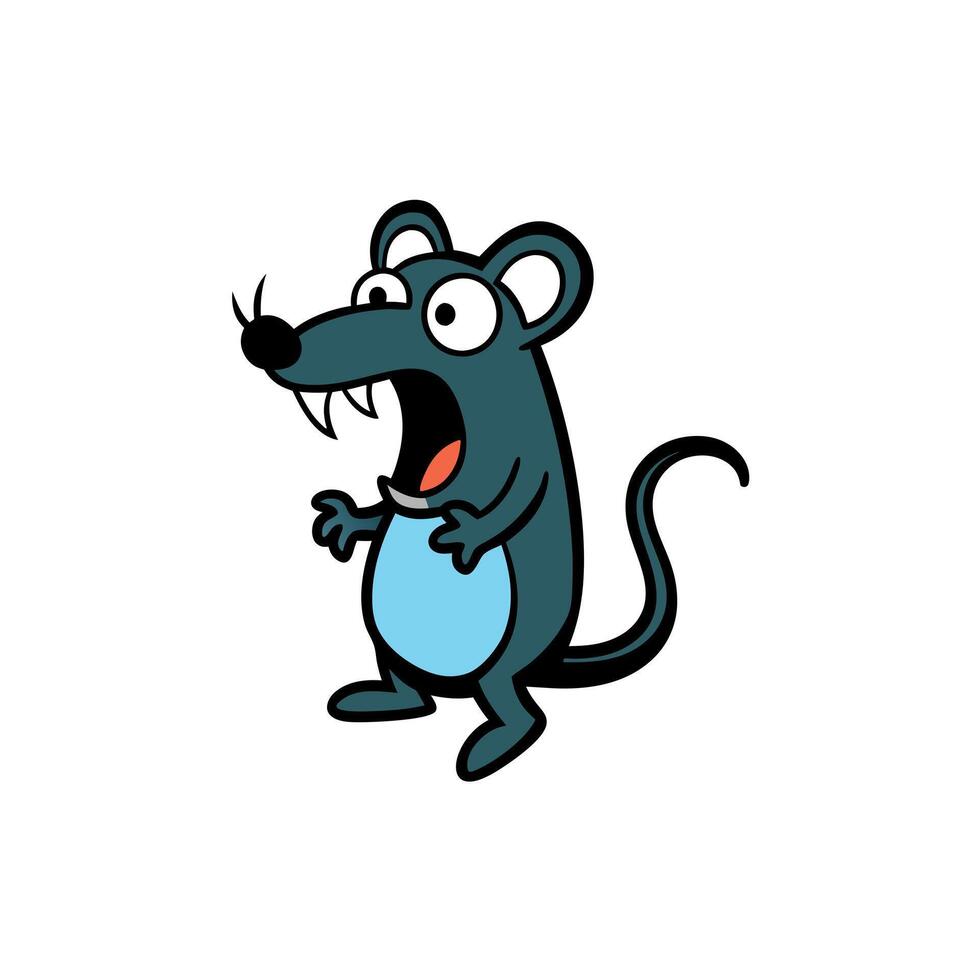 Galapagos Rice Rat mouse screams icon vector