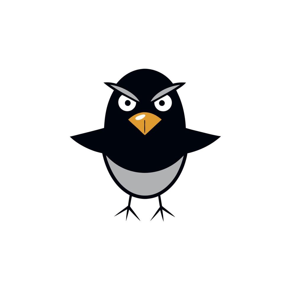 Galapagos Storm Petrel Bird angry icon vector