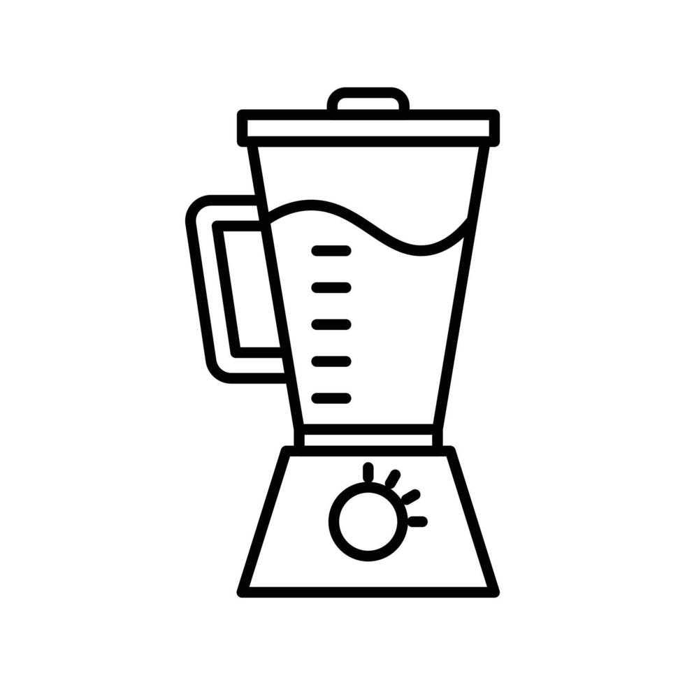 Blender icon linear logo mark in black and white vector