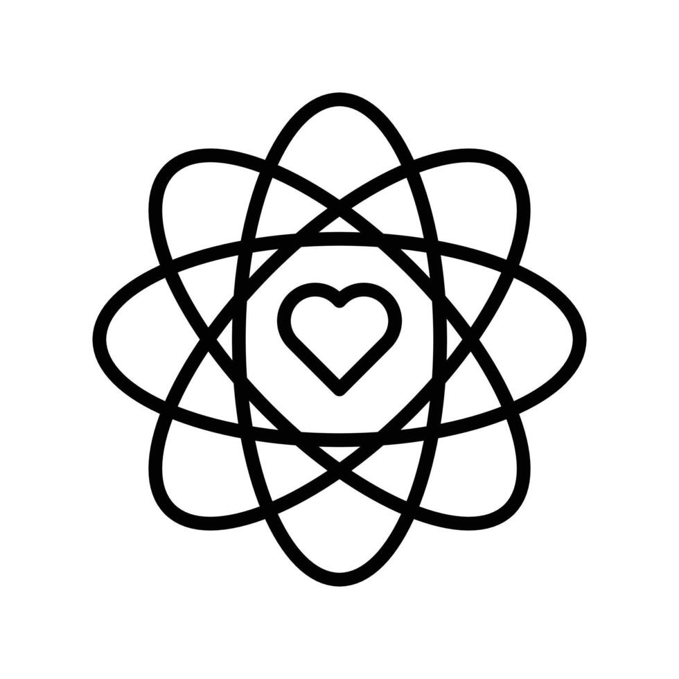 Core Values icon linear logo mark in black and white vector