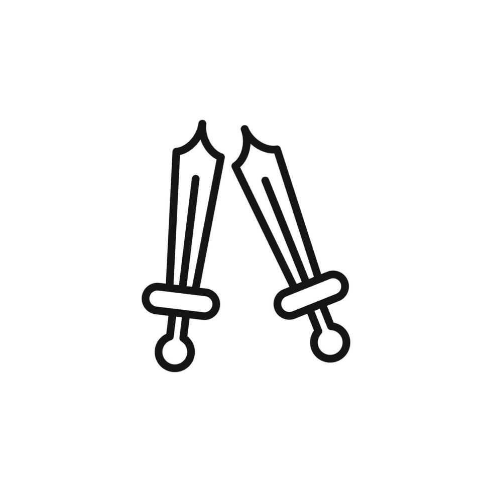 Xifos icon outline collection in black vector
