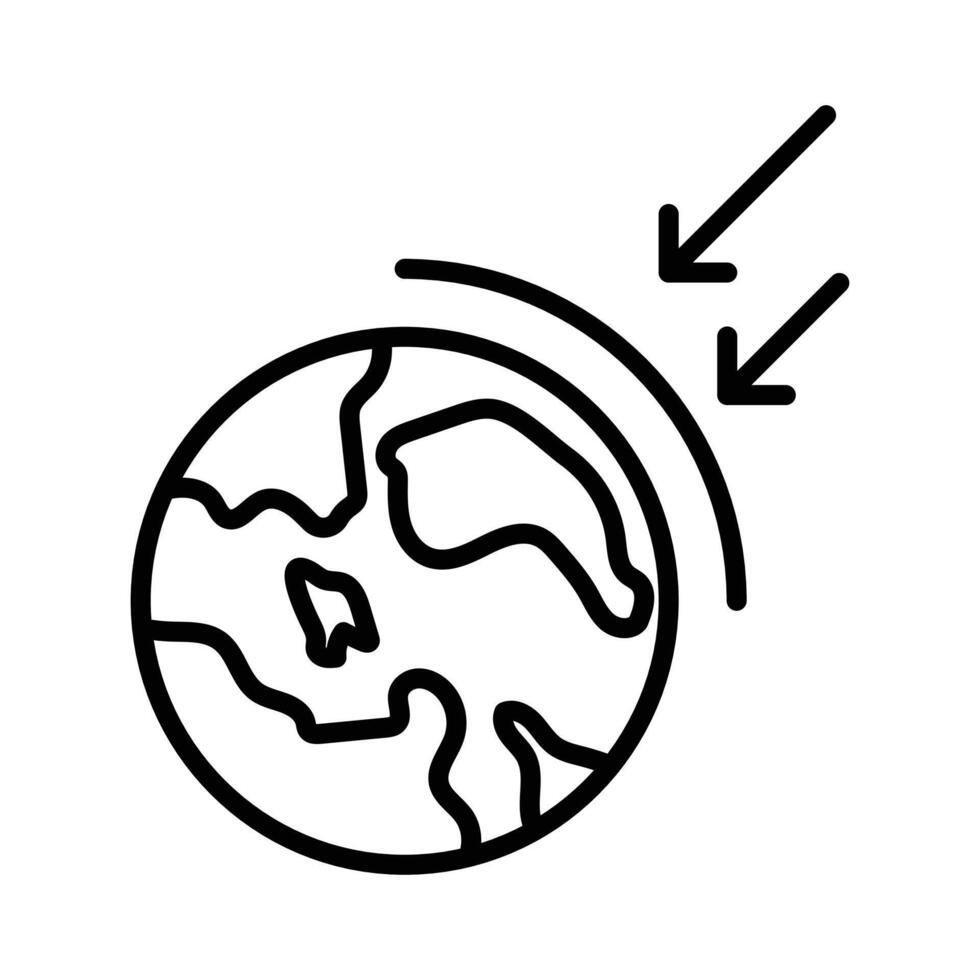 aerosphere icon linear logo mark in black and white vector