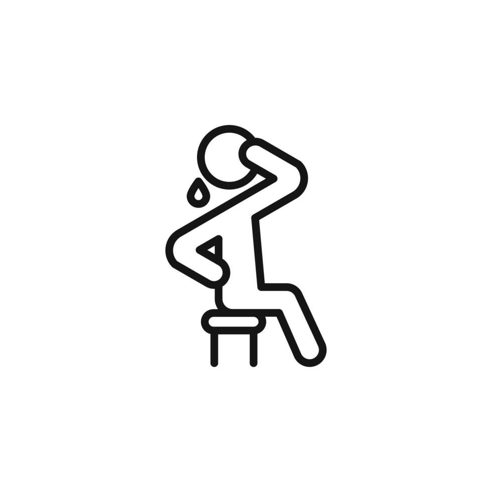 hot human icon outline collection in black vector