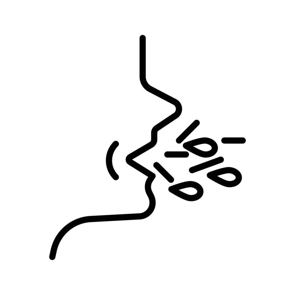 man coughs icon vector