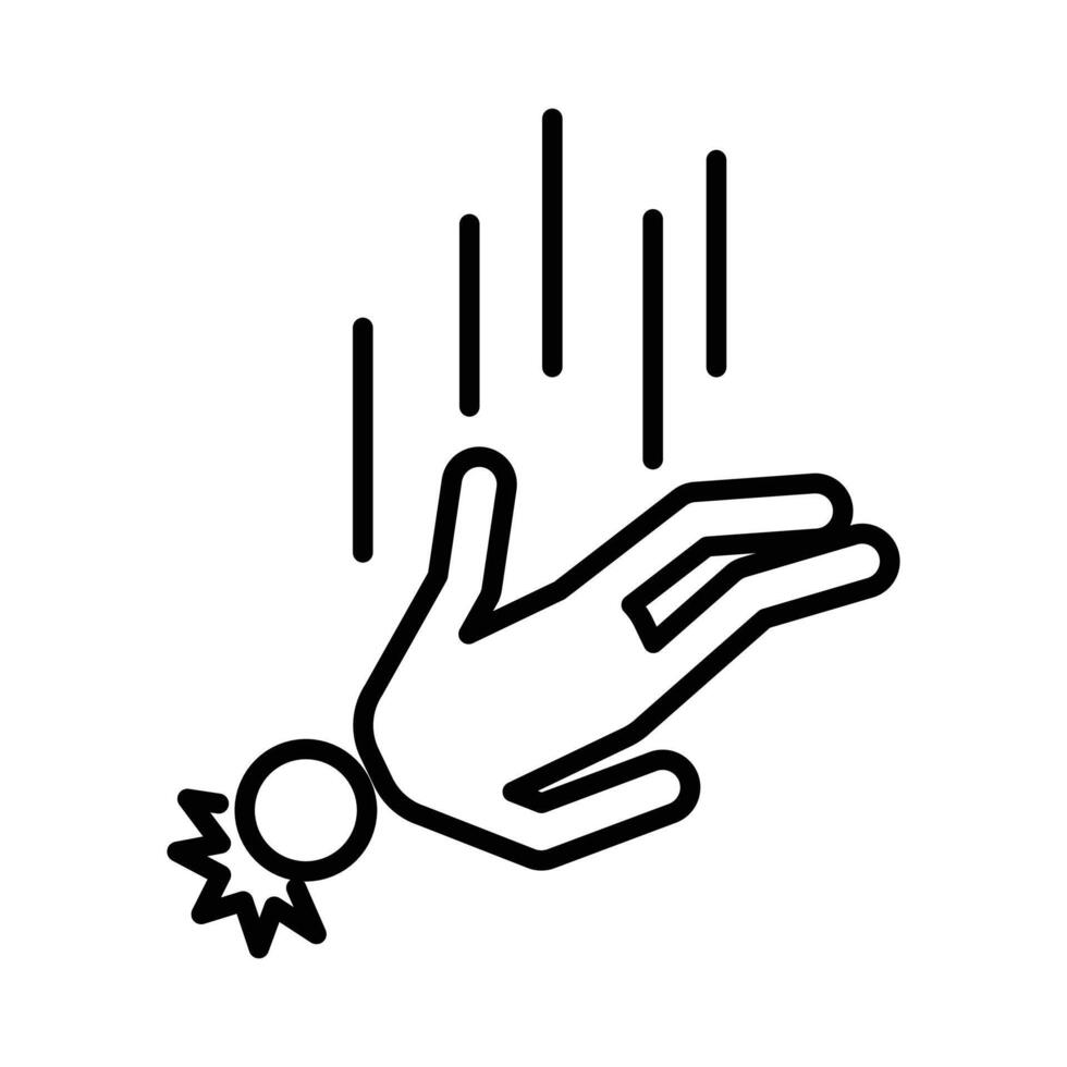 man fall down icon vector