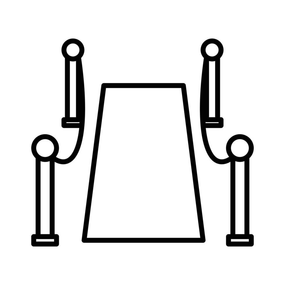 red carpet icon vector