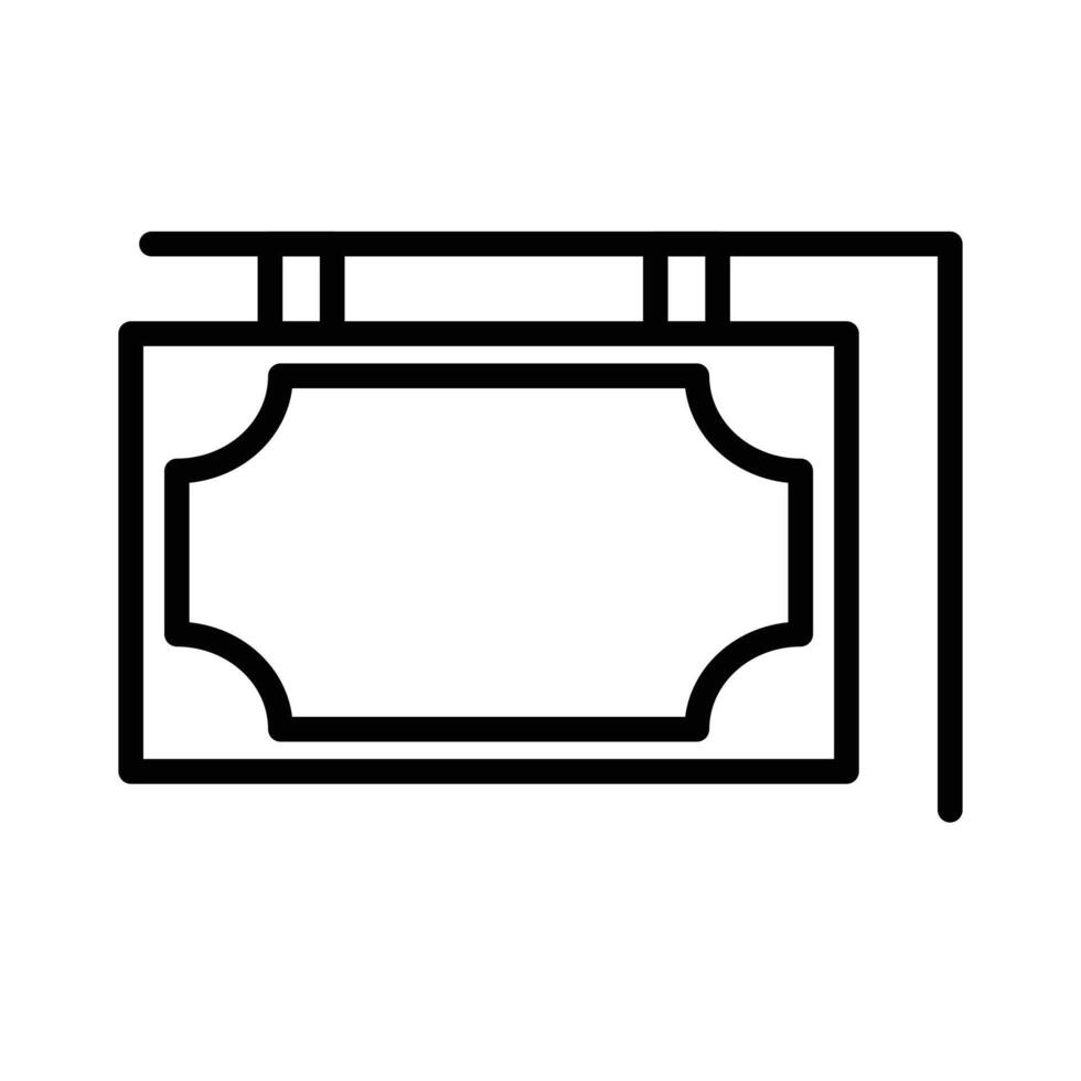 sign board icon vector