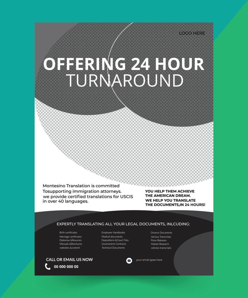 Business flyer template design vector