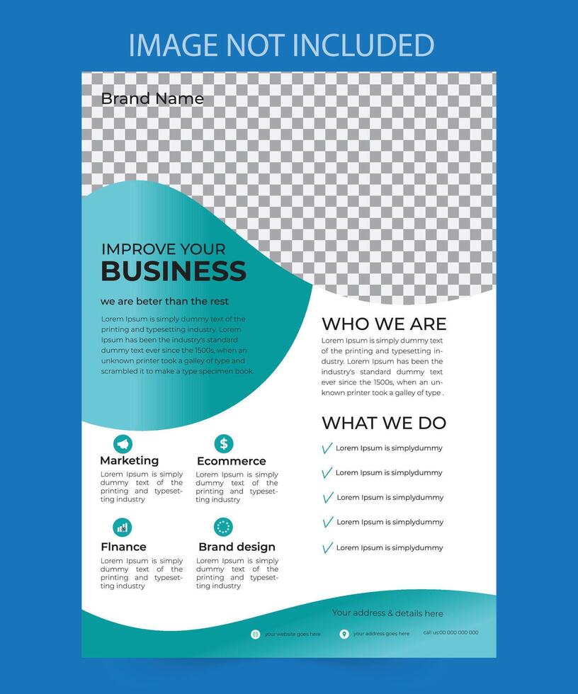 Flat coronavirus vaccination flyer vector