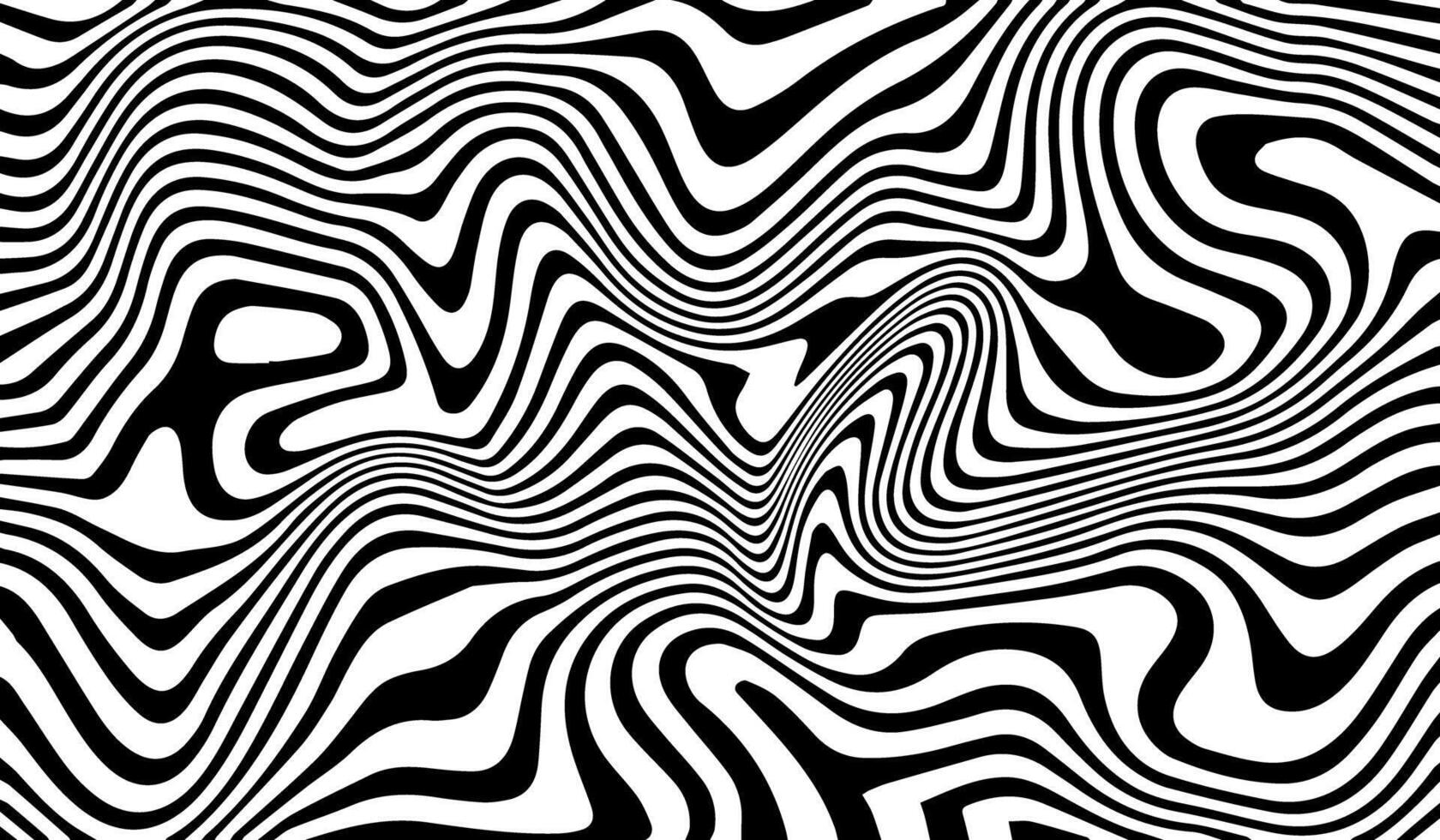 Abstract horizontal background with waves lines. pattern liquify background in style retro 60s, 70s vector