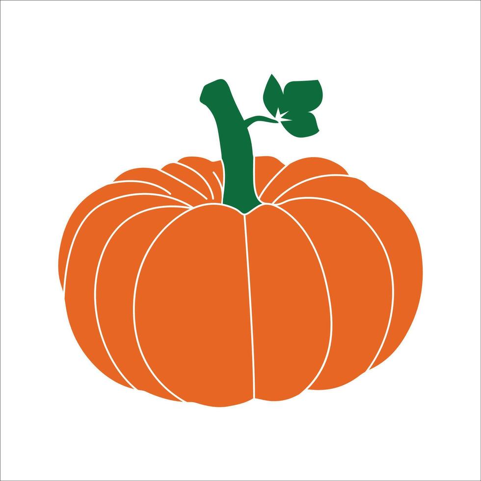 Jack o lantern clipart - Halloween Pumpkin isolated - Pumpkin illustration in black and white vector