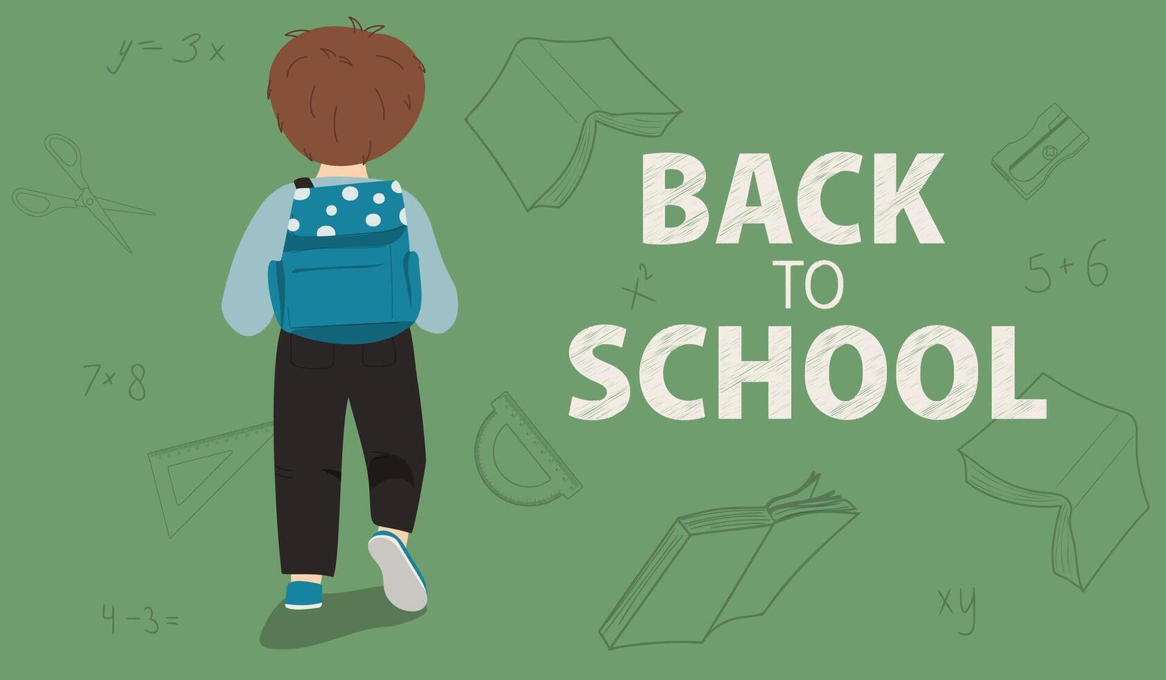 Back to school banner vector