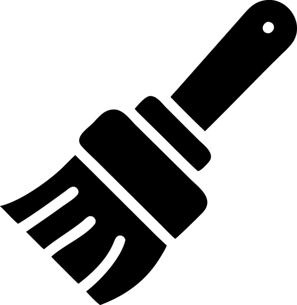 brush black fill icon vector