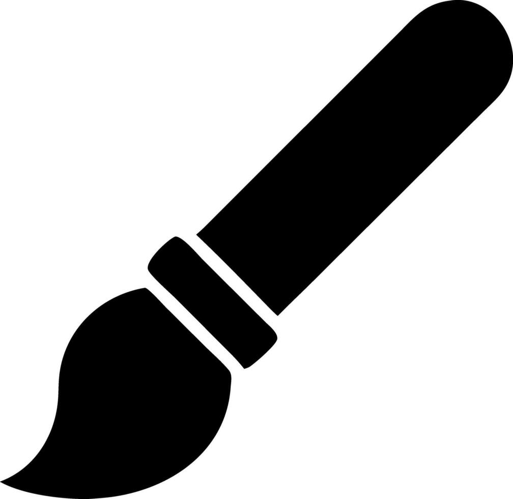 brush black fill icon vector