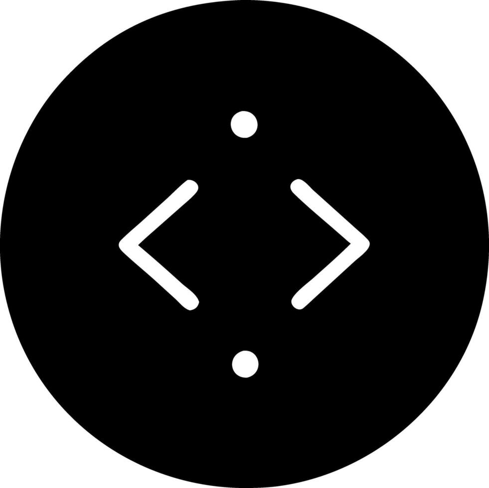 code black fill icon vector