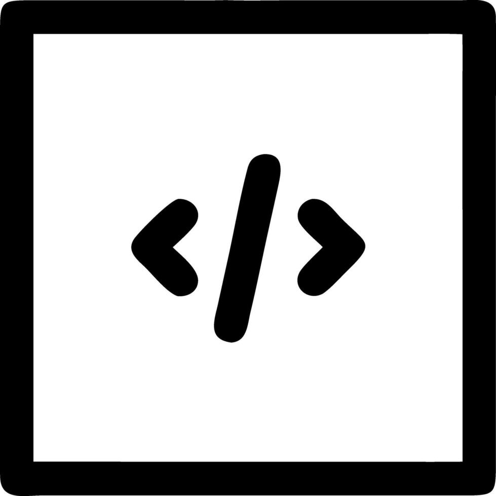 code black fill icon vector