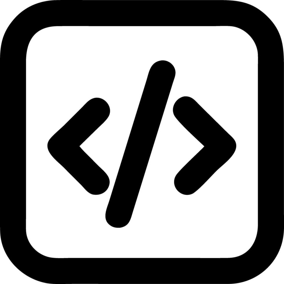 code black fill icon vector