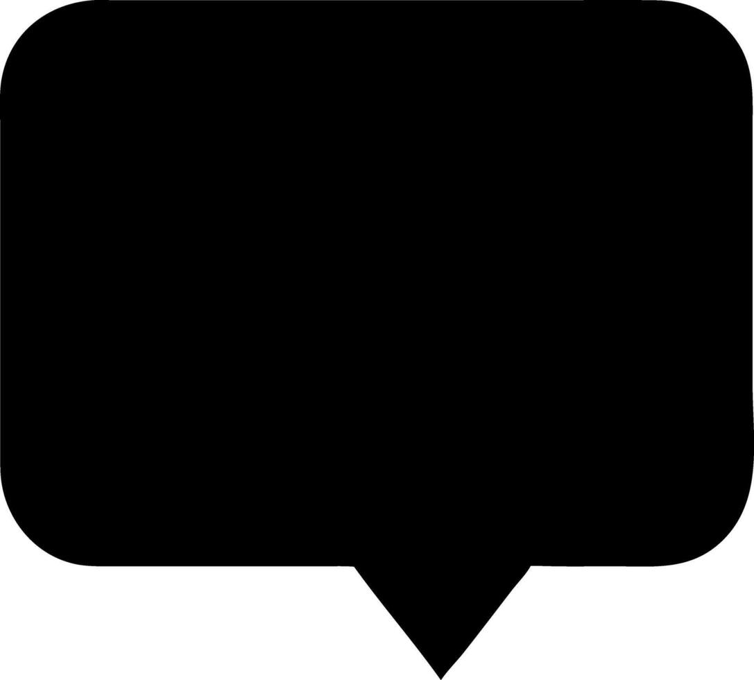 comments black fill icon vector
